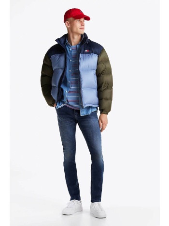 tommy jeans ανδρικό τζιν παντελόνι πεντάτσεπο με κεντημένο σε προσφορά