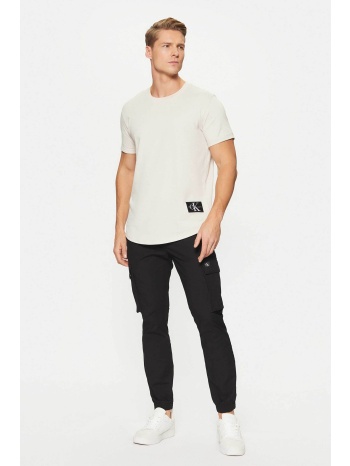 ck jeans ανδρικό παντελόνι cargo μονόχρωμο skinny fit  σε προσφορά