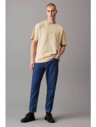 ck jeans ανδρικό τζιν παντελόνι πεντάτσεπο με λογότυπο straight fit - j30j323692 denim blue
