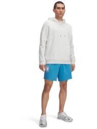 under armour ανδρικό σορτς με logo print loose fit `rival terry logo 8` - 1390147 γαλάζιο
