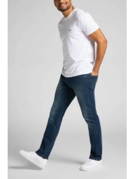 lee® ανδρικό τζιν παντελόνι πεντάτσεπο slim fit - 112119616 denim blue σκούρο