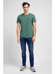 lee® ανδρικό τζιν παντελόνι πεντάτσεπο slim fit - 112360204 denim blue