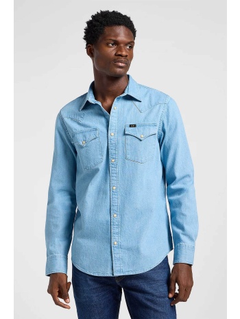 lee® ανδρικό denim πουκάμισο regular fit - 112365766 γαλάζιο