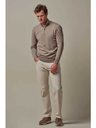 profuomo ανδρικό τζιν παντελόνι πεντάτσεπο relaxed fit - ppwq10041a κρέμ
