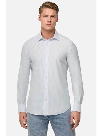 boggi milano ανδρικό πουκάμισο μονόχρωμο regular fit 