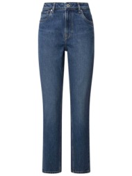 pepe jeans γυναικείο τζιν παντελόνι πεντάτσεπο taper fit `violet` (l32) - pl204591ee30 μπλε