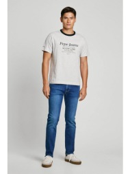 pepe jeans ανδρικό τζιν παντελόνι πεντάτσεπο straight fit `cash` (l32) - pm207393hx42 denim blue
