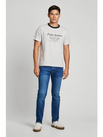 pepe jeans ανδρικό τζιν παντελόνι πεντάτσεπο straight fit σε προσφορά