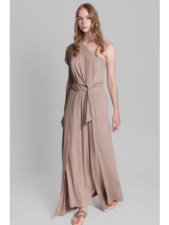 collectiva noir γυναικεία maxi φούστα `orela` - cn140c04bmb μπεζ