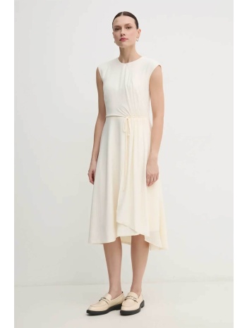 dkny γυναικείο midi φόρεμα αμάνικο μονόχρωμο - dd4kc366