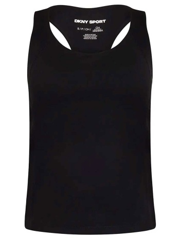 dkny γυναικεία αμάνικη αθλητική μπλούζα με λογότυπο 