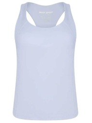 dkny γυναικεία αμάνικη αθλητική μπλούζα με λογότυπο - dp5t1131 γαλάζιο