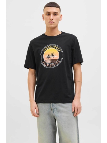 jack & jones ανδρικό t-shirt με λογότυπο - 12269418 μαύρο
