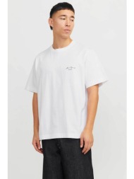 jack & jones ανδρικό t-shirt με λογότυπο - 12273015 λευκό
