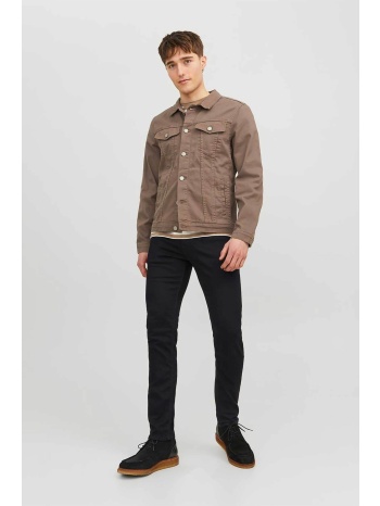jack & jones ανδρικό τζιν παντελόνι πεντάτσεπο μονόχρωμο