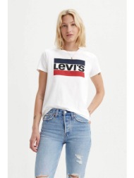 levi`s® γυναικείο t-shirt μονόχρωμο `perfect graphic` - 173690297 λευκό
