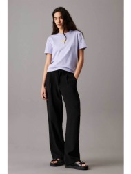 calvin klein jeans γυναικείο παντελόνι σε ίσια γραμμή - j20j225339 μαύρο