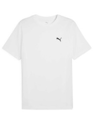 puma ανδρικό t-shirt με logo print regular fit `ess small logo` - 682538 λευκό