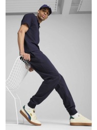 puma ανδρικό παντελόνι φόρμας με λάστιχο στο κάτω μέρος `ess no. 1` - 682612 μπλε σκούρο