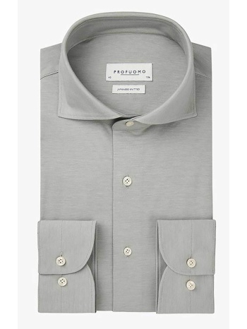 profuomo ανδρικό πουκάμισο μονόχρωμο `japanese knitted` σε προσφορά