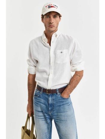 gant ανδρικό πουκάμισο button down από λινάρι και βαμβάκι