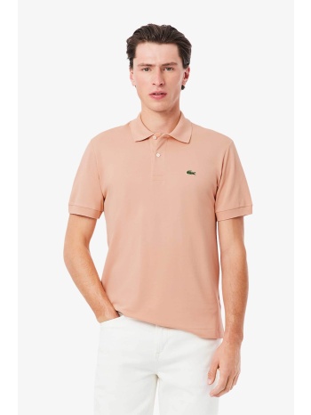 lacoste ανδρική μπλούζα πόλο πικέ κοντομάνικη με κεντημένο