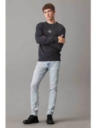 calvin klein jeans ανδρικό τζιν παντελόνι πεντάτσεπο slim tapered fit - j30j326517 denim blue ανοιχτ