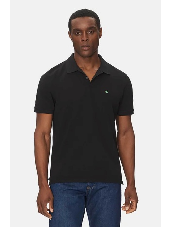 calvin klein jeans ανδρική μπλούζα πόλο πικέ κοντομάνικη με