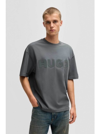 hugo boss ανδρικό t-shirt μονόχρωμο με λογότυπο - 50525765