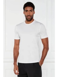hugo boss ανδρικό t-shirt μονόχρωμο regular fit `dimerstee` - 50542969 λευκό