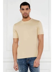 hugo boss ανδρικό t-shirt μονόχρωμο regular fit `dimerstee` - 50542969 καφέ ανοιχτό