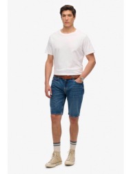 superdry ανδρική denim βερμούδα πεντάτσεπη `vintage` - m7110394a denim blue