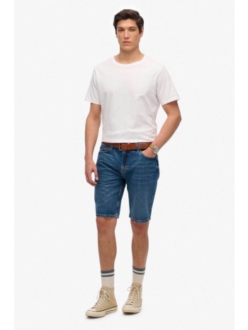 superdry ανδρική denim βερμούδα πεντάτσεπη `vintage` 