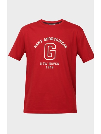 gant ανδρικό t-shirt με logo print regular fit - 2003310