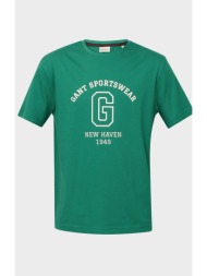 gant ανδρικό t-shirt με logo print regular fit - 2003310 πράσινο