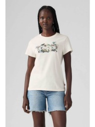 levi`s® γυναικείο t-shirt με graphic logo print standard fit `the perfect tee` - 173692948 λευκό