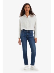 levi`s® γυναικείο τζιν παντελόνι πεντάτσεπο slim fit `712` - a61990008 denim blue σκούρο
