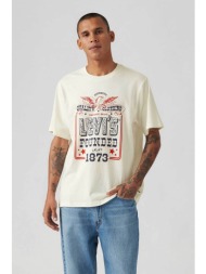 levi`s® ανδρικό t-shirt με print και λογότυπο relaxed fit - 161431924 εκρού