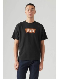levi`s® ανδρικό t-shirt με σταμπωτό λογότυπο relaxed fit `vintage batwing` - 000ry0004 μαύρο