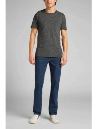 lee® ανδρικό τζιν παντελόνι straight fit - 112140128 μπλε σκούρο