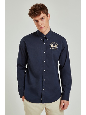 la martina ανδρικό πουκάμισο μονόχρωμο raf - ccmc01-pp003