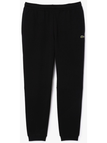 lacoste ανδρικό παντελόνι φόρμας μονόχρωμο με κεντημένο