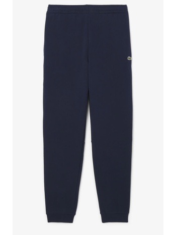 lacoste ανδρικό παντελόνι φόρμας μονόχρωμο με κεντημένο