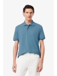 lacoste ανδρική μπλούζα πόλο πικέ κοντομάνικη με κεντημένο λογότυπο classic fit - ph9851-00 μπλε ανο