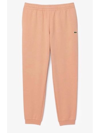 lacoste ανδρικό παντελόνι φόρμας μονόχρωμο με κεντημένο
