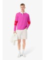 lacoste ανδρική denim βερμούδα πεντάτσεπη straight fit - fh9932-00 λευκό