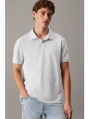 calvin klein jeans ανδρική μπλούζα πόλο πικέ κοντομάνικη με