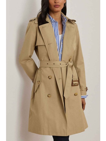 lauren ralph lauren γυναικεία καπαρντίνα με σταυρωτό