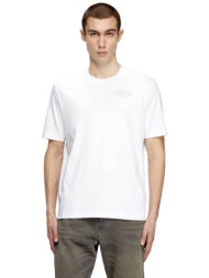 diesel ανδρικό t-shirt regular fit ``t-madjust-r2`` - s25a164320skaf λευκό