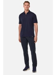 boggi milano ανδρικό παντελόνι μονόχρωμο regular fit - bo25p042705 μπλε σκούρο